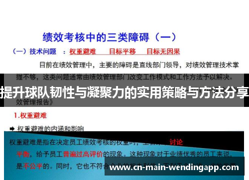 提升球队韧性与凝聚力的实用策略与方法分享