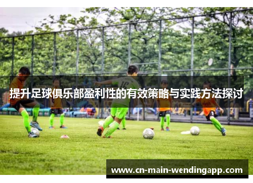 提升足球俱乐部盈利性的有效策略与实践方法探讨